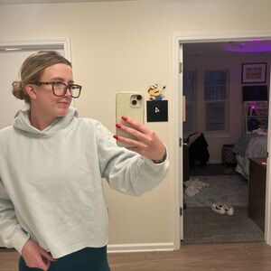 Light Gray/Blue Hoodie